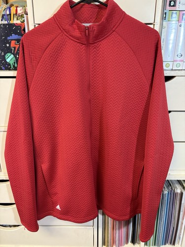Adidas Damen Sportjacke Gr. 2XL rot L/S Full Zip guter Zustand - Bild 1 von 6