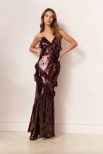 LoveShackFancy Rialto Sequin Maxi Dress