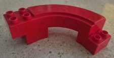 LEGO DUPLO CURVA ROSSA PER AUTOSTRADA DEL CIRCO DEL  1999 - 2280 - VINTAGE USATO