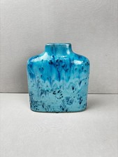 Vintage Blue Drip Glaze Vase -- West German Style Ceramic 22 cm - PL1865-31