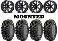 Kit 4 GMZ Ivan IRONMAN Stewart Tires 32x9.5-14 on MSA M33 Clutch Matte Black CAN