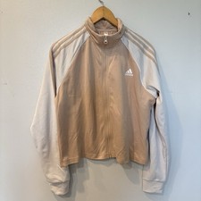 Adidas Teamsport Tracksuit Magic Beige Sweatshiet/Pants Set Women s Size XL