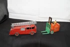 Vintage Dinky Fire Engine 955 & Fork Lift Coventry Climax 401
