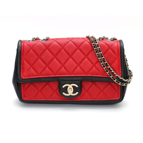 CHANEL Matelass Bicolor Flap W Chain Shoulder Bag Calf Multicolor 2300020 from J