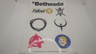 Fallout 76 Rage 2 Quake Champions Aufkleber Sticker Set Gamescom 2018 PS4 Xbox