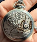 Antique 1925 Illinois Bunn Special 21J 60-Hour Railroad Pocket Watch 16s RUNS