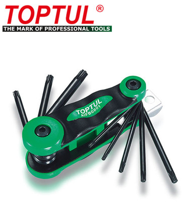 TOPTUL AIFB0801 Angled Screwdriver Set Spanner Size: T9, T10, T15, T20, T25, T27