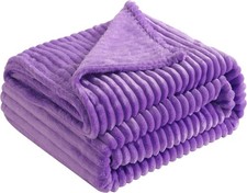 Cozy Fleece Checkered Baby Blanket, Ultra Soft Fluffy Infant Toddler 30in x 40in