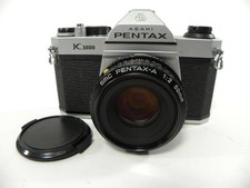 Pentax K-1000 35mm SLR w/SMC Pentax-A 50mm f2 AS IS