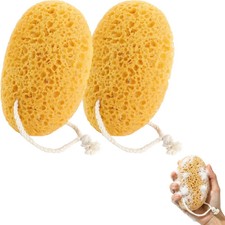 2Pcs Bath Sponge, 6.1 Inch Soft Exfoliating Body Scrubber Shower Sponges, Large