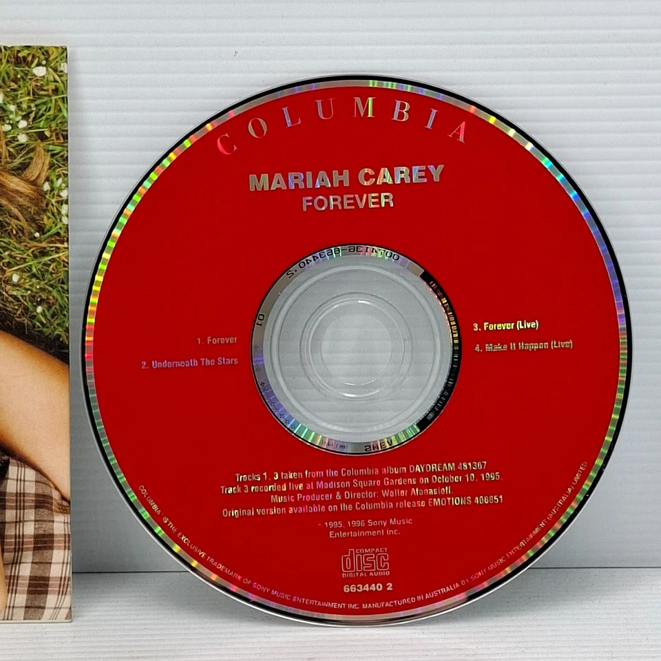 MARIAH CAREY - FOREVER - Columbia 663440-2 (1996) (CD Single) - RARE - Image 2 of 4