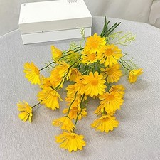 Dekoration Strauß Faux Seide Trimmen Gelb Gänseblümchen Hoteldekorationen