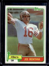 1981 Topps Joe Montana Rookie RC #216 Francisco 49ers