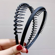 Haarband, Elastisches Haarreifen M&auml;nner, 4 Packungen Zickzack Haarreif, Matt Rut