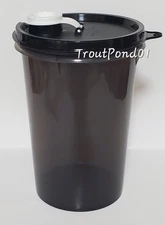 TUPPERWARE Mega Tumbler Pitcher Handolier Jug Container 32oz Sheer Black + White