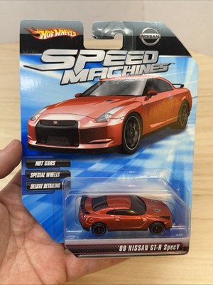 Hot Wheels Speed Machines '09 Nissan GT-R Spec V Red Premium