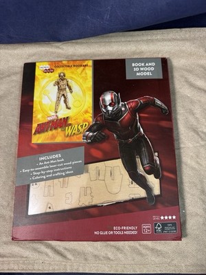 IncrediBuilds Kit: Marvel Ant-Man & the Wasp Book & 3D Wood Model NEW!