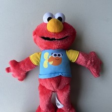 Sesame Street 13" Sing Along Elmo Plush Working Interactive Melodies, Lights