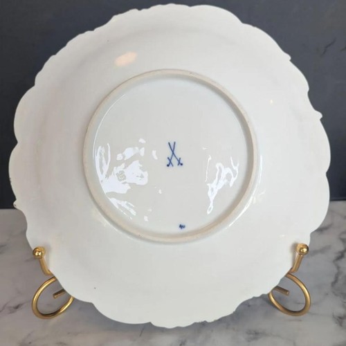 MEISSEN 23Cm Gold Relief Cabinet Plate Rococo - Picture 8 of 10