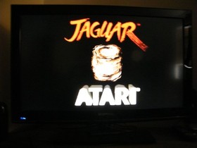 Atari Jaguar game console with games