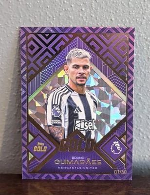 Topps Gold Premier League 2025/26 Bruno Guimaraes Gold 7/50 Newcastle United