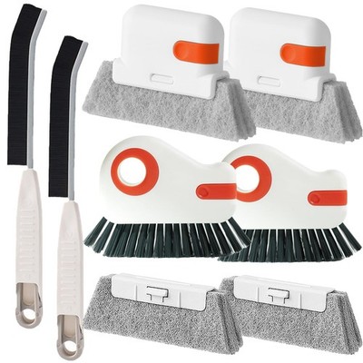 Window Sill Cleaner Tool - Hard Bristle Crevice Cleaning Brush, Multifunction...