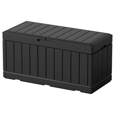 82 Gallon Resin Deck Box All Weather Outdoor Patio Furniture Storage Large Bin