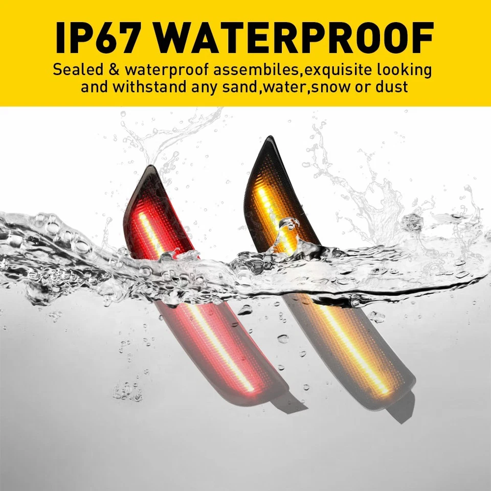 Luz marcadora LED delantera trasera lente ahumada EAW para Mazda MX-5 Miata 2016-2022 Foto 3 de 4