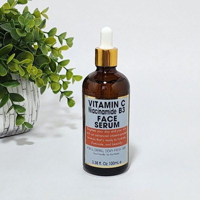 Spa Cosmetics Vitamin C and Niacinamide B3 Face Serum Glowing Skin 3.38 fl oz