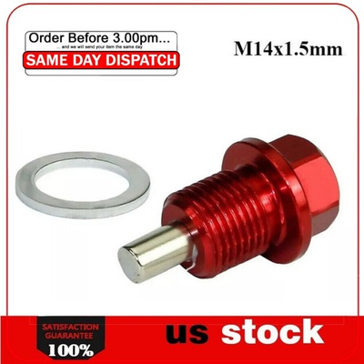 #ad #ad Universal Car Engine Magnetic Oil Drain Plug Screw Nut Bolt Sumps M14x1.5mm US $5.99