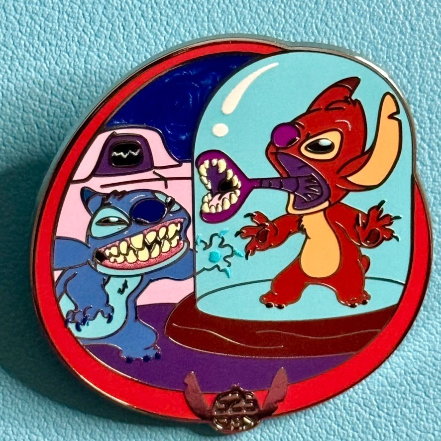 Stitch and Experiment 627 Disney Pin from  2026 Lilo & Stitch Experiment 626 Day