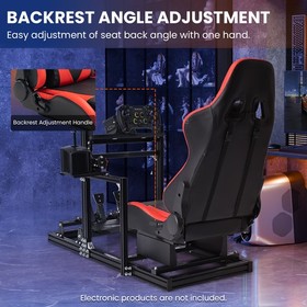 Minneer 3060Aluminum Profile Racing Simulator Cockpit with Seat Fit Logitech G29