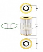 Mahle ÖLfilter OX 1185D FüR Audi A5 Cabriolet S5 Quattro 3.0 Tfsi A4 Avant S4