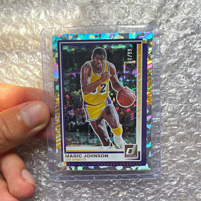 Panini Donruss Magic Johnson Los Angeles Lakers #141 Serial Numbered 38/99