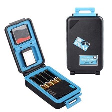 LENSGO Camera Battery Storage Box, Water-Resistant Anti-Shock Case for 2 Batt...