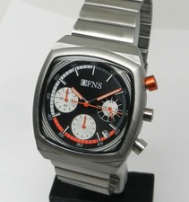 Orologio Uomo Retrò Anni 70 Stile Micromarca Design Vintage Cronografo 38mm Metrico