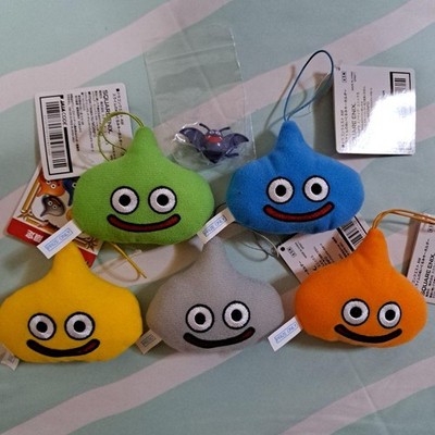 Dragon Quest Slime Plush Keychain Set of 5 AM Prize Japan Exclusive Cute