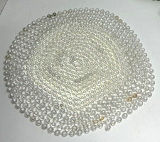 Clear Iridescent Beaded Christmas Tree Garland, 23 Ft total, Holiday