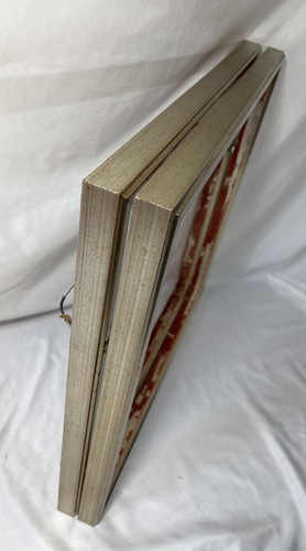 Vintage Silver Wood Frame 20.5"x20.5" Fits 19.5"x19.5" Deep 7/8" Rabbet - Picture 13 of 15