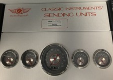 Classic Instruments Silver Series 5 Gauge Set-gm Classic Instruments Silver Series 5 Gauge Set-gm