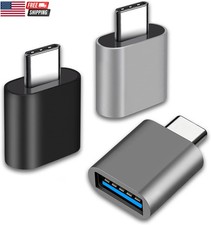 3-Pack USB C to USB Adapter Type C Thunderbolt 4 OTG Converter USB C Male to USB