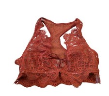 Victoria's Secret Dream Angels Lace Bralette Racerback Medium Orange