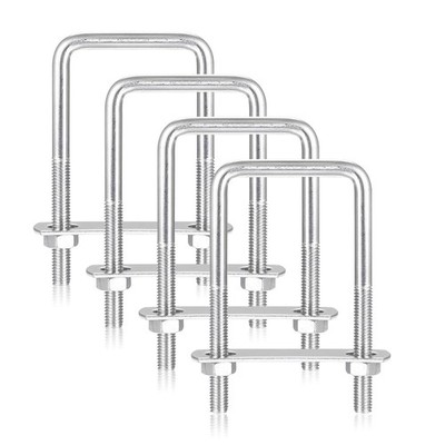 Edelstahl M10 M8 M6 U Bolt Bolzen Bügelschraube Anhänger U Bügel Bugel Mutter