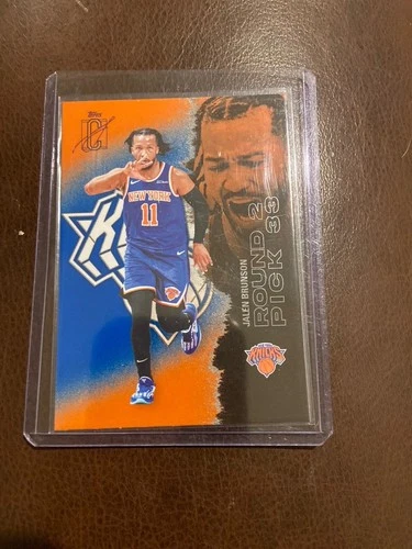 2025-26 Topps Signature Class Jalen Brunson Blue and Orange Parallel NY Knicks
