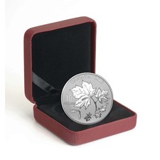 2016 $10 Canadian Maple Leaves- Pure Silver Coin .50 oz Box & COA
