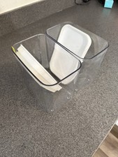 Clear Storage Containers Set 6"x6.5"x4"