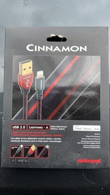 AUDIOQUEST USB 2.0 A-Lightning (Cinnamon) NEW  1.5m-5'