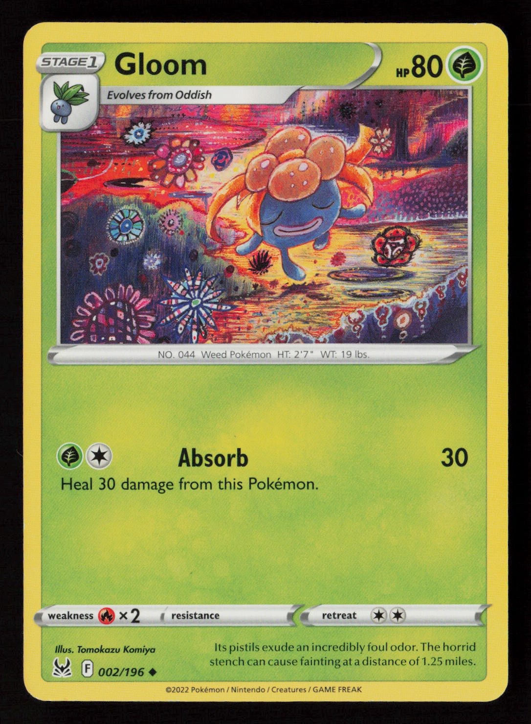 Gloom SWSH11: Lost Origin 002/196 Pokemon
