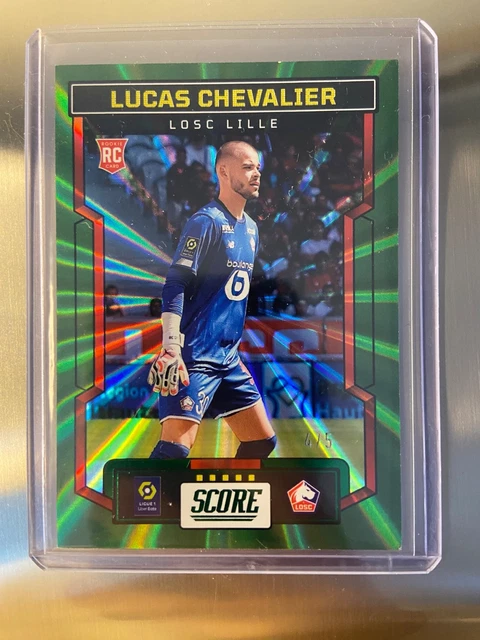 2023-24 Panini Score Liga 1 Lucas Chevalier LOSC Lille RC 4/5 Laser Green