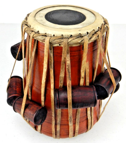 Sheesham Wood Dayan Tabla Drum w/Aloke Dutta Cassette Tape